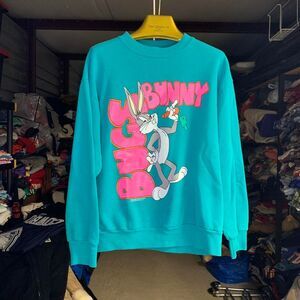 Vtg 90s 1993 Looney Tunes Bugs Bunny Cartoon Rabbit Sweatshirt Size Medium